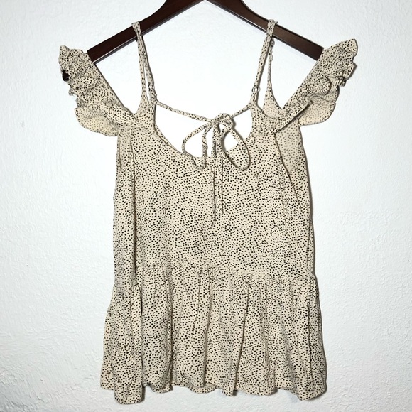 O’Neill Polka Dot Cold Shoulder Blouse - Picture 5 of 10